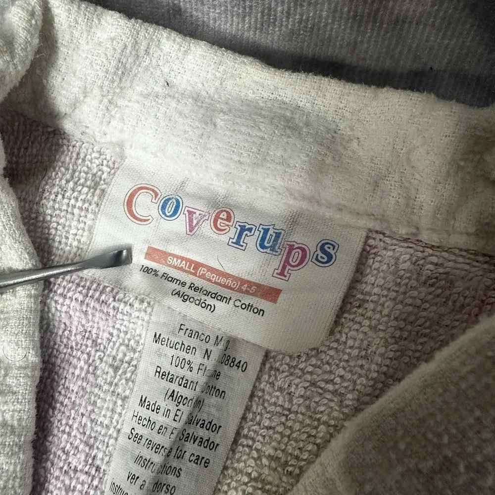 Vintage 1997 Barbie Robe Girls‎ Sz Small 4-5 Toddler Cotton